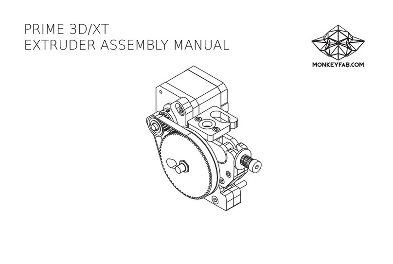 MONKEYFAB PRIME 3D/XT EXTRUDER Assembly manual