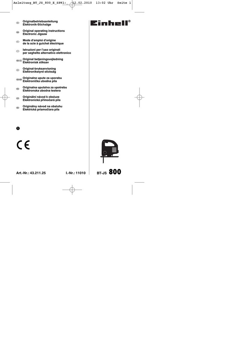 EINHELL BT-JS 800 User manual
