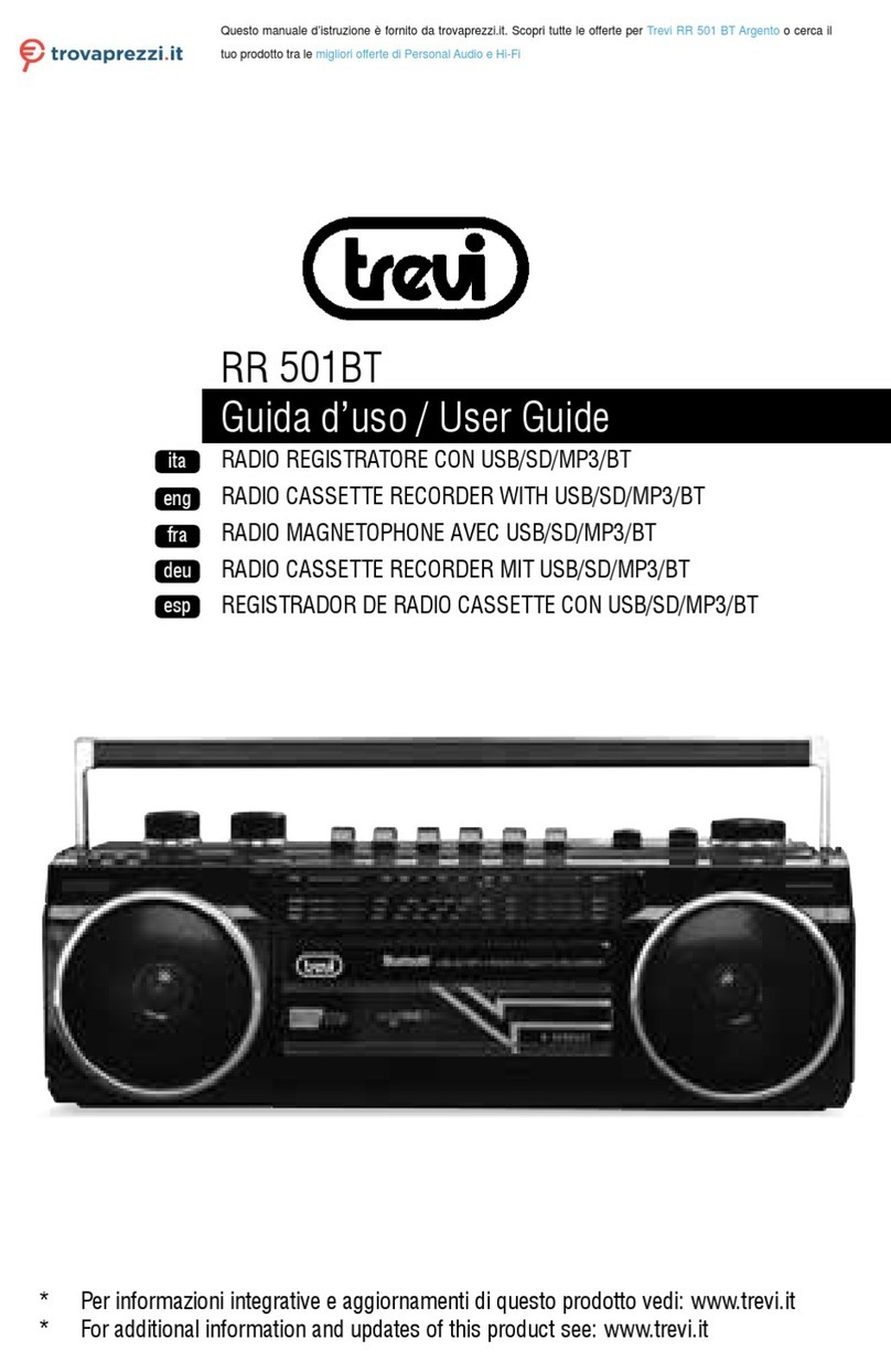 Trevi Argento RR 501 BT user guide