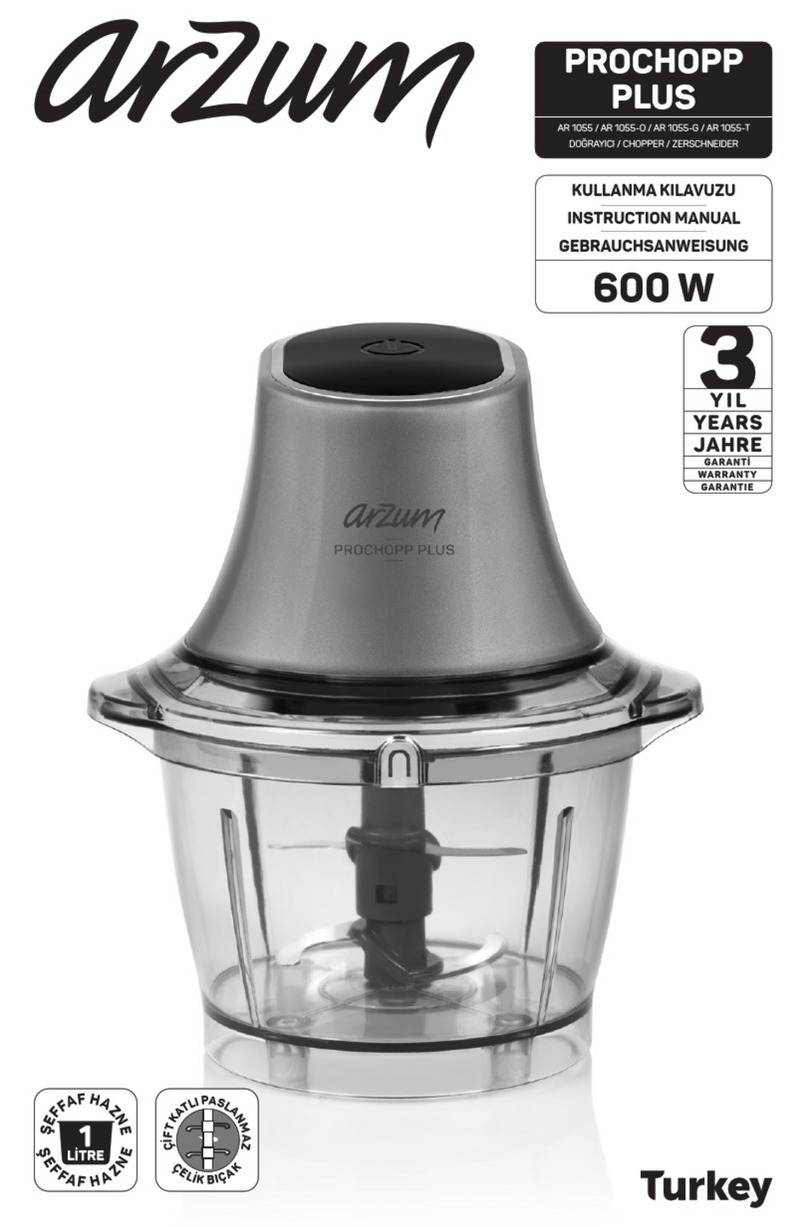 Azrum PROCHOPP PLUS AR 1055 User manual