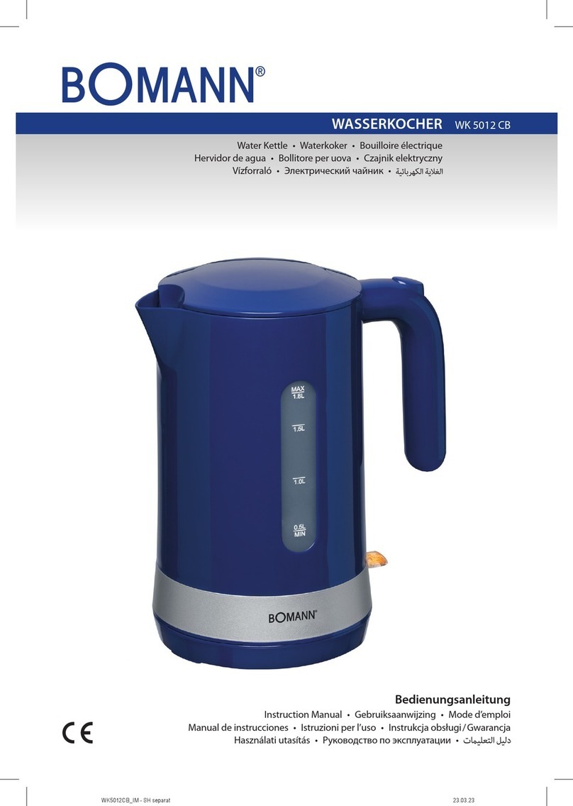 BOMANN WK 5012 CB instruction manual