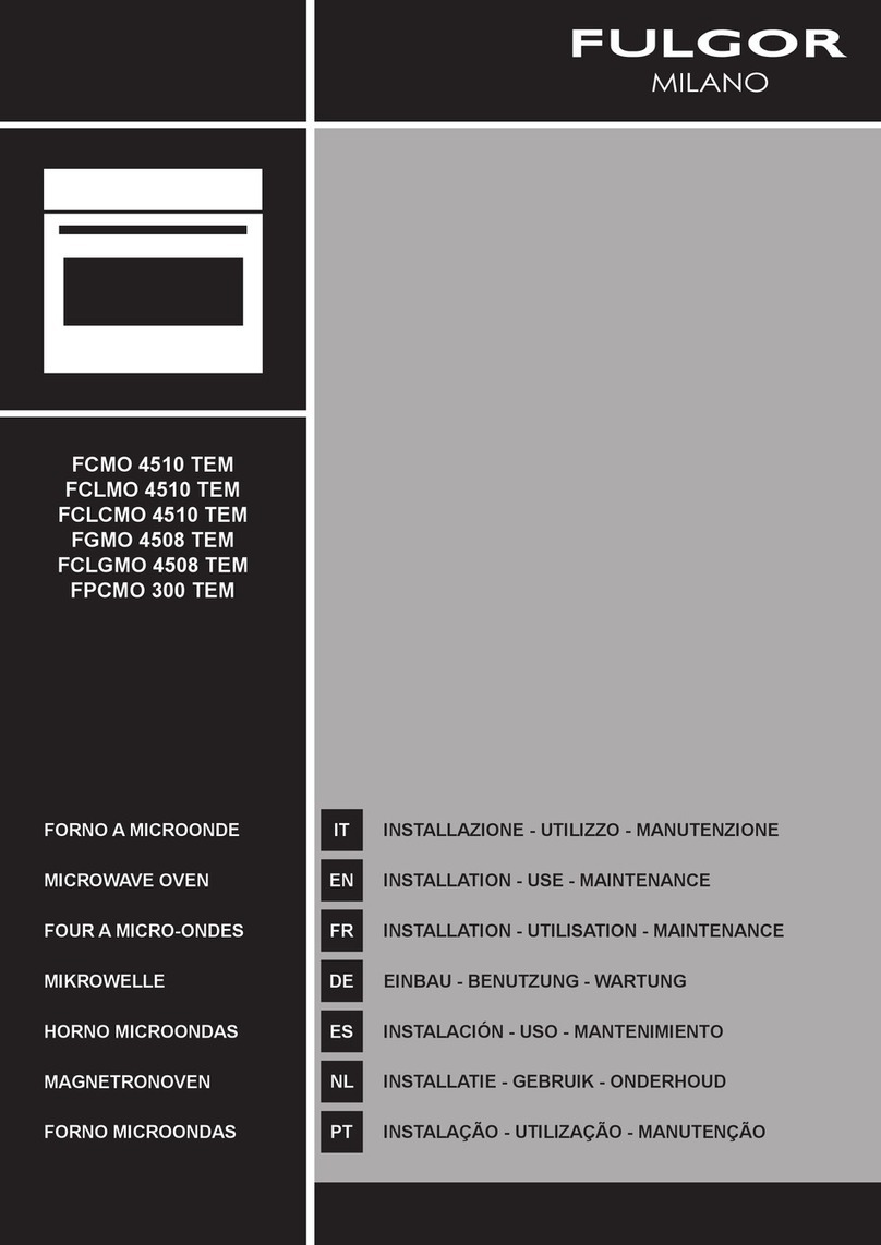 Fulgor Milano FPCMO 300 TEM User manual