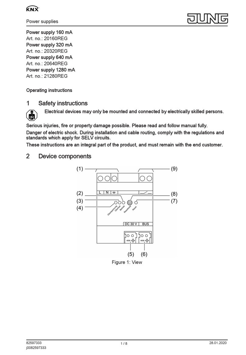 Jung 20160REG User manual