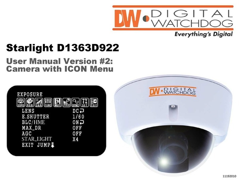 Digital Watchdog Starlight D1363D922 User manual Digital Watchdog Starlight D1363D922 User manual