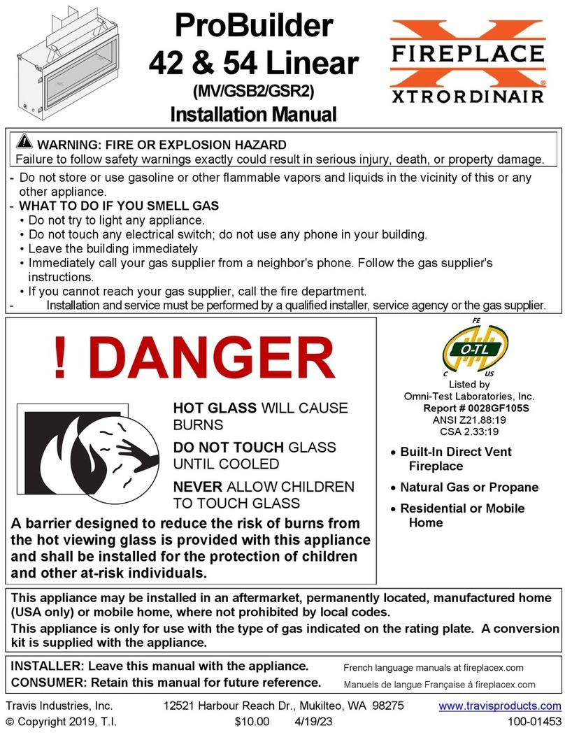FireplaceXtrordinair ProBuilder 54 User manual