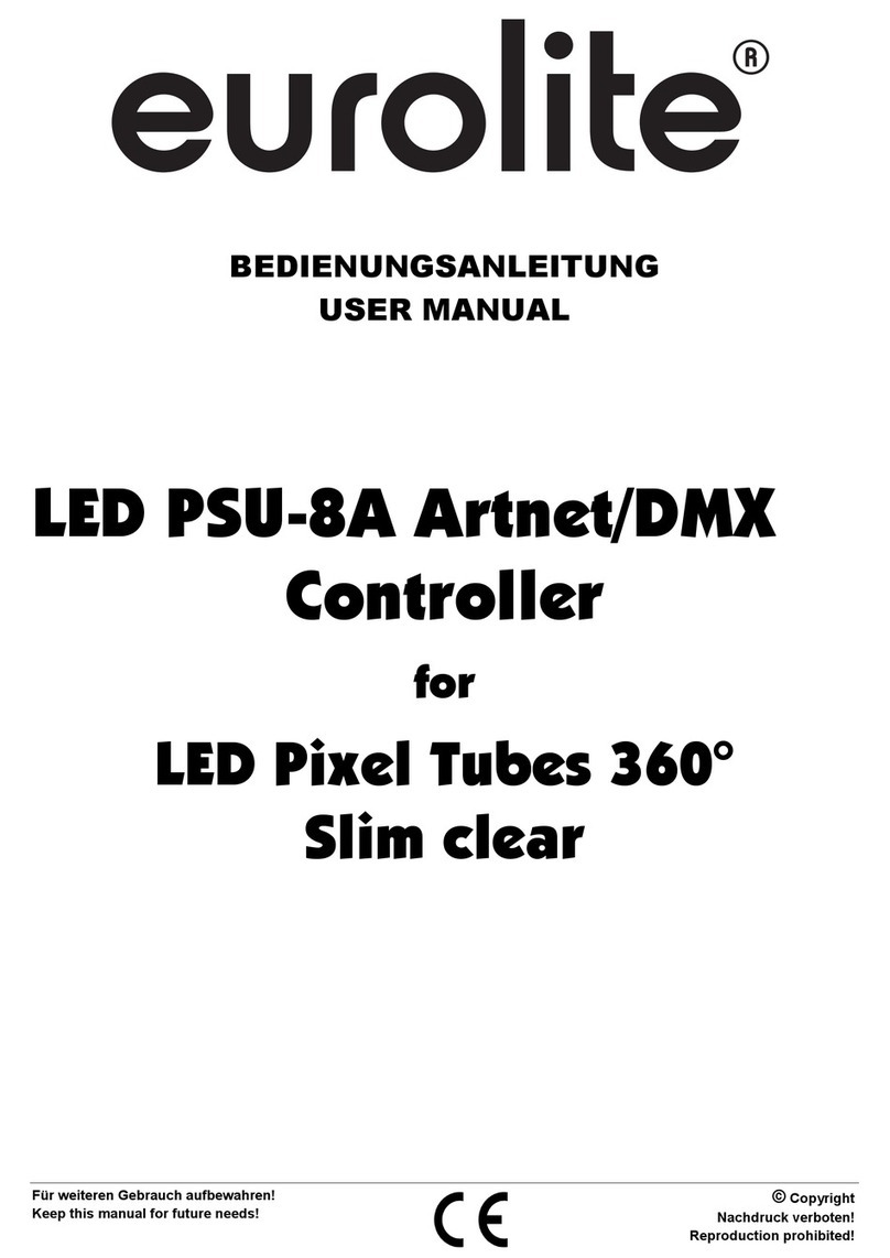 EuroLite LED PSU-8A Artnet/DMX user manual