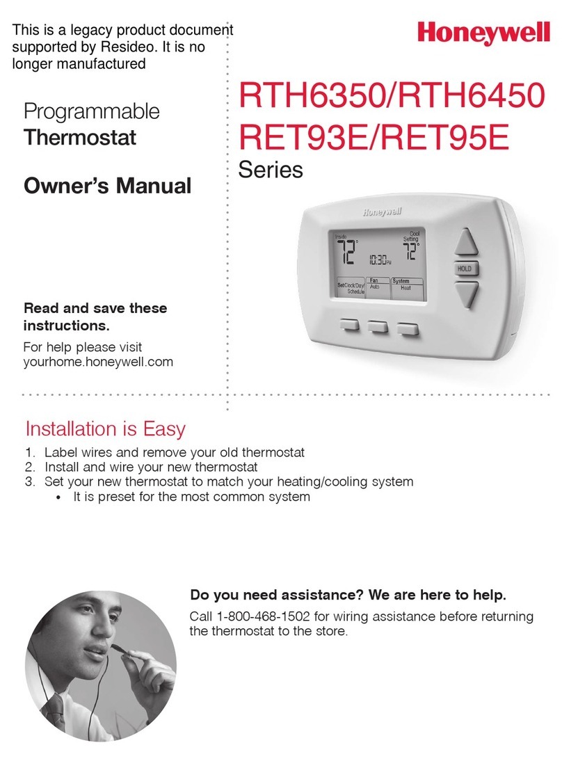 Honeywell RET93E Series User manual