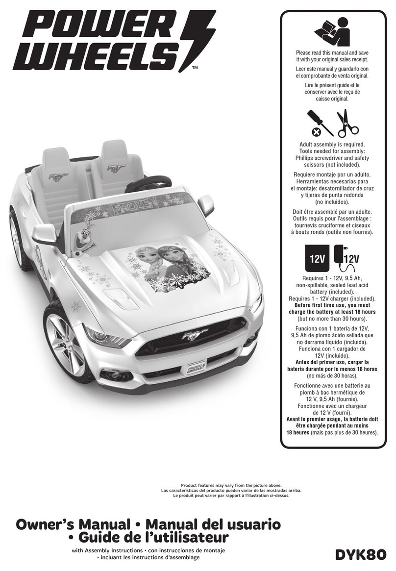 Power Wheels DYK80 owner's manual Power Wheels DYK80 owner's manual