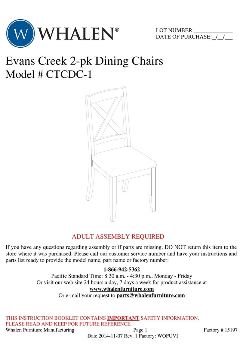 Whalen Evans Creek CTCDC-1 User manual