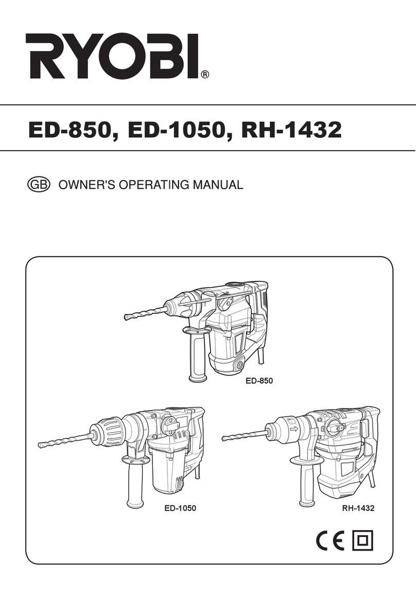 Ryobi ED-850 operating manual