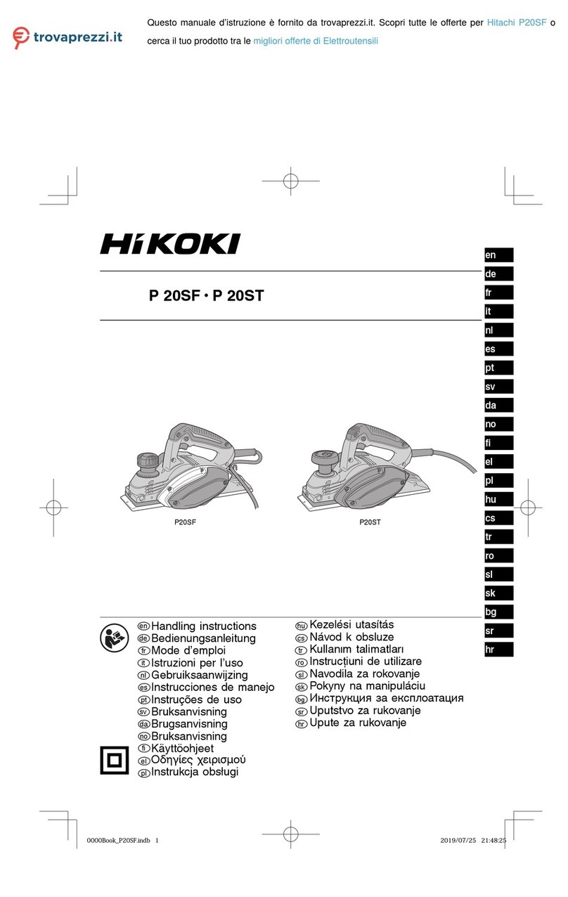 HIKOKI P 20SF Handling instructions