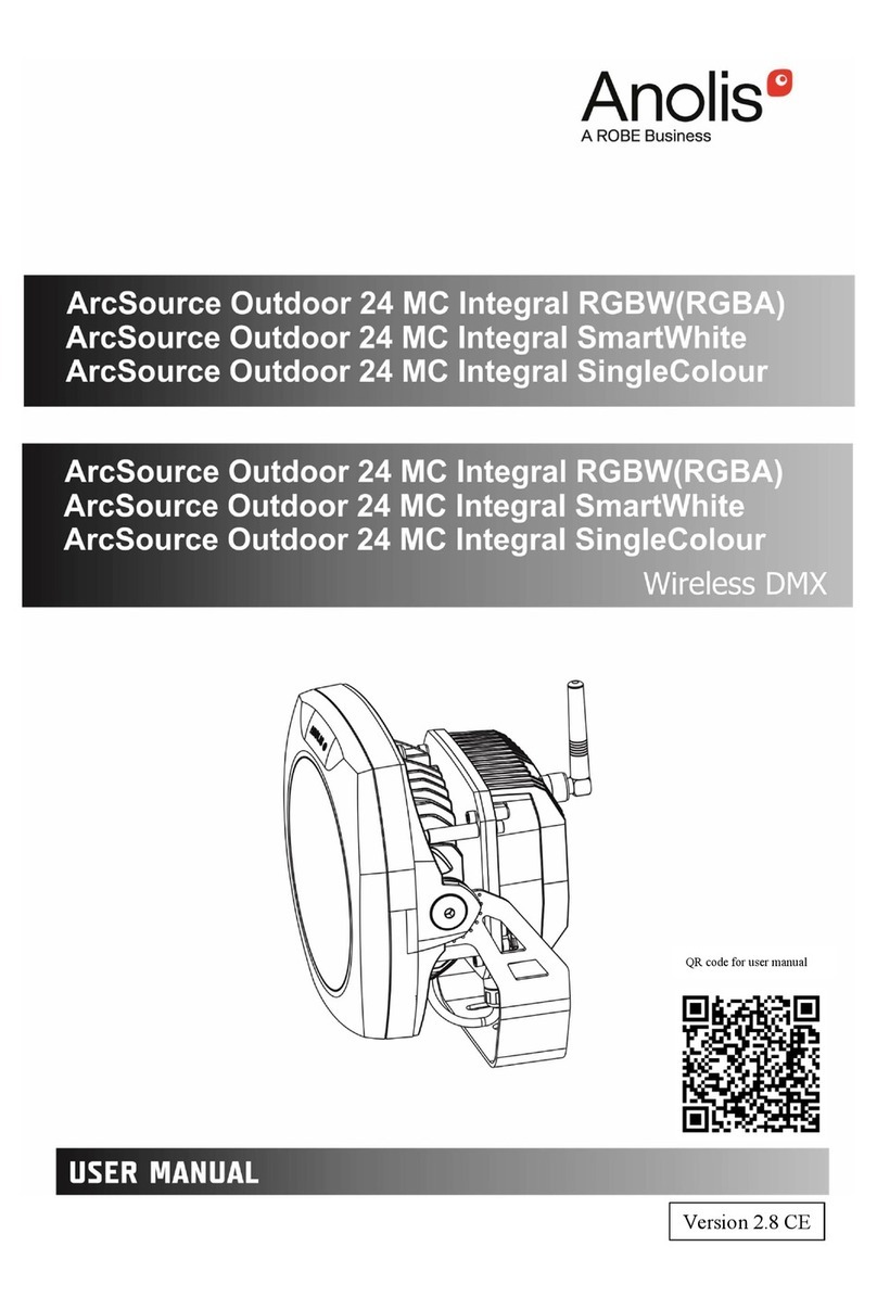 Robe Anolis ArcSource Outdoor 24 MC Integral RGBW manual