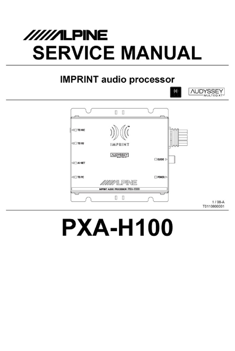 Alpine PXA-H100 User manual