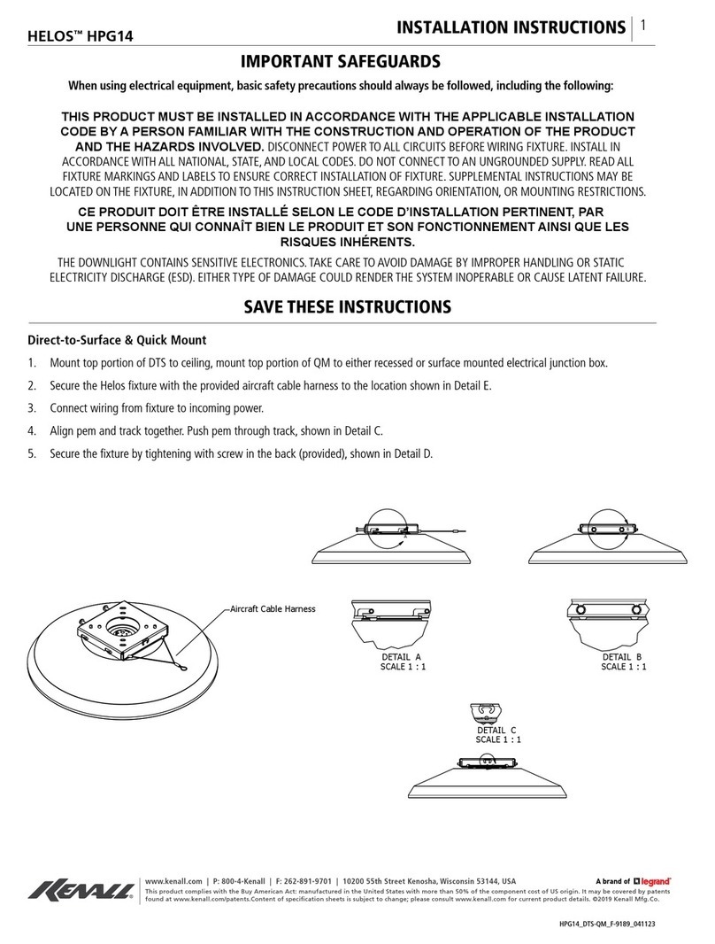 kenall HELOS HPG14 installation instructions