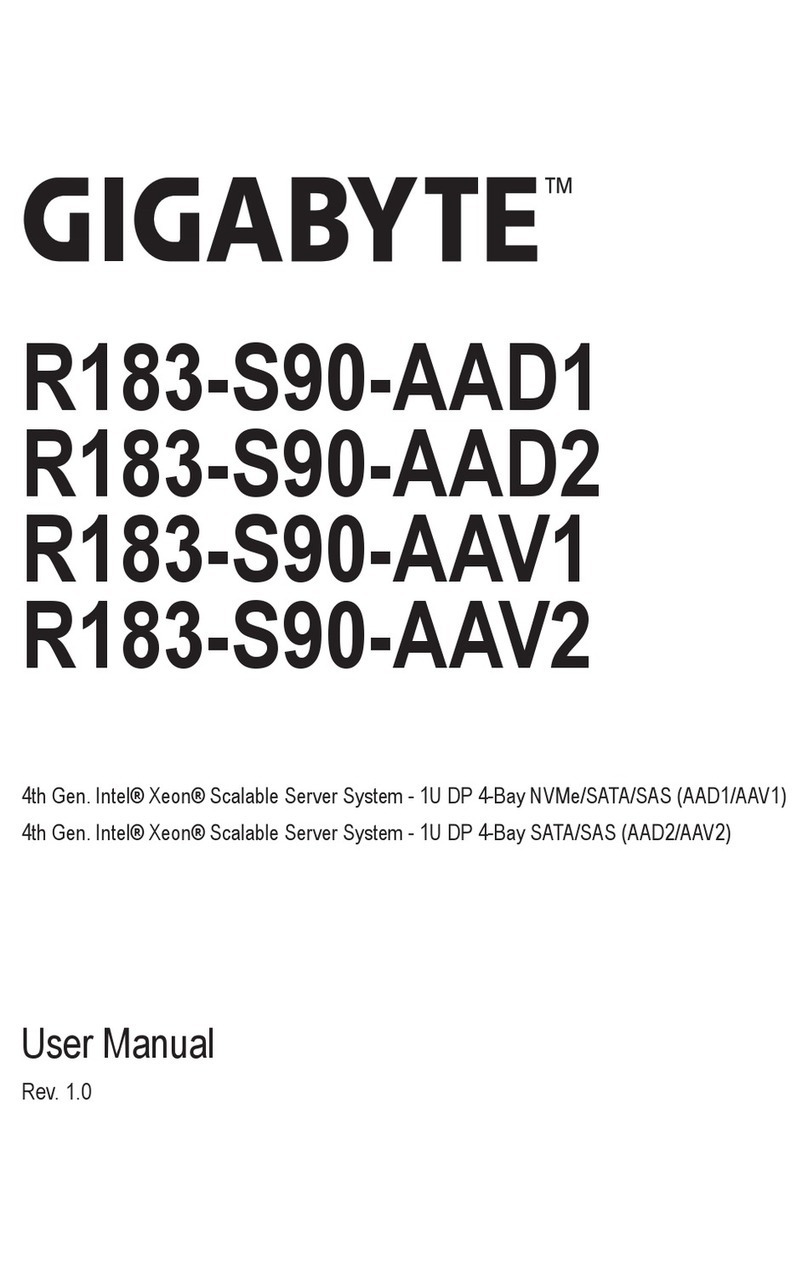 Gigabyte R183-S90-AAD1 User manual