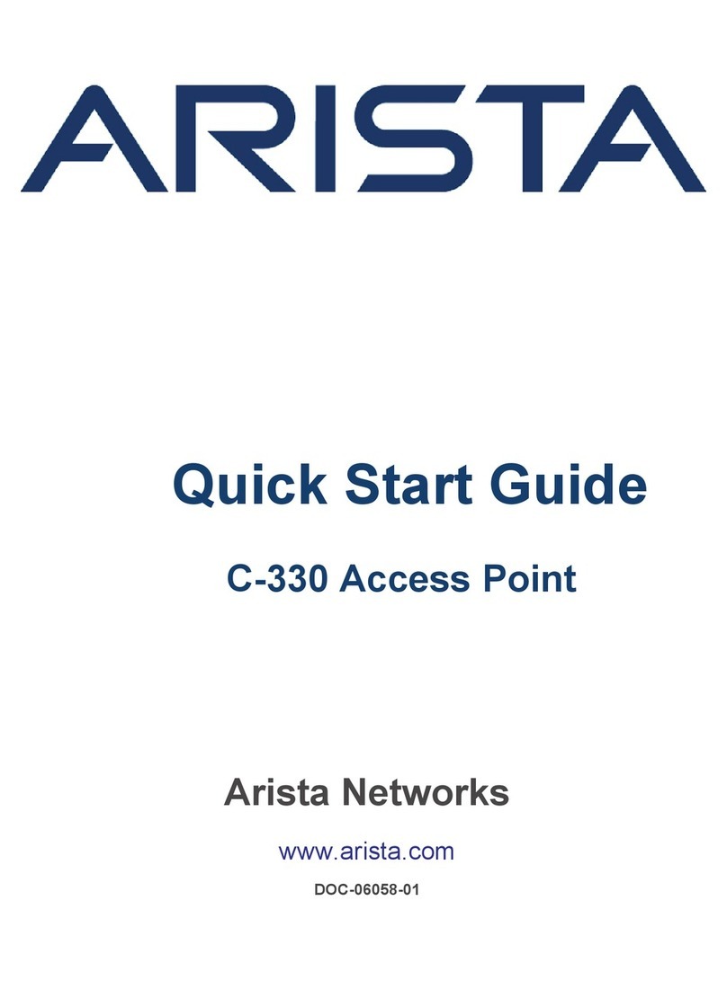 Arista C-330 quick start guide