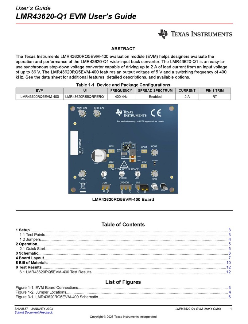 Texas Instruments LMR43620RQ5EVM-400 User manual