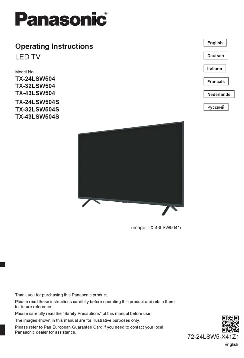 Panasonic TX-24LSW504 User manual