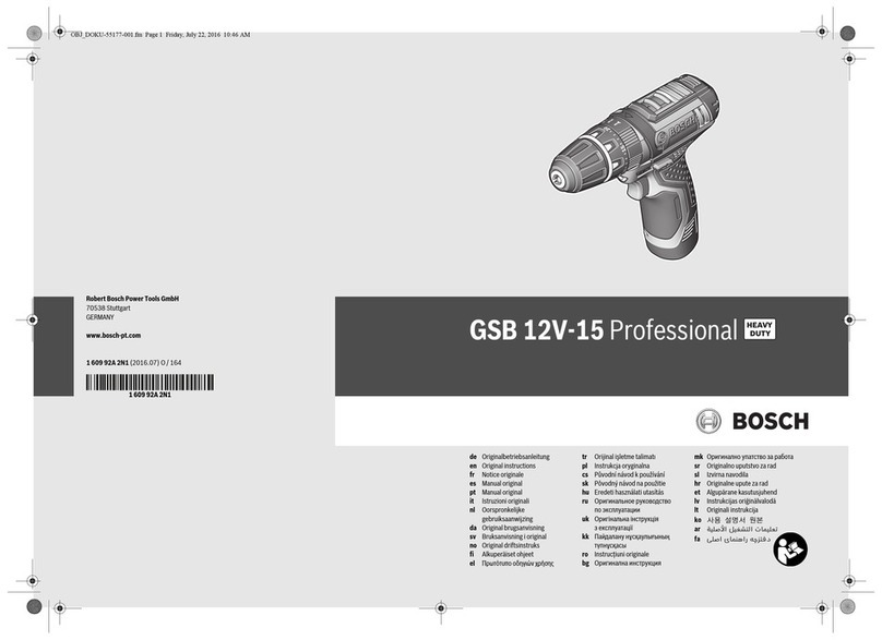 Bosch GSB 12V-15 User manual