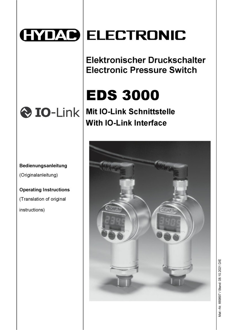 HYDACELECTRONIC EDS 3100 operating instructions