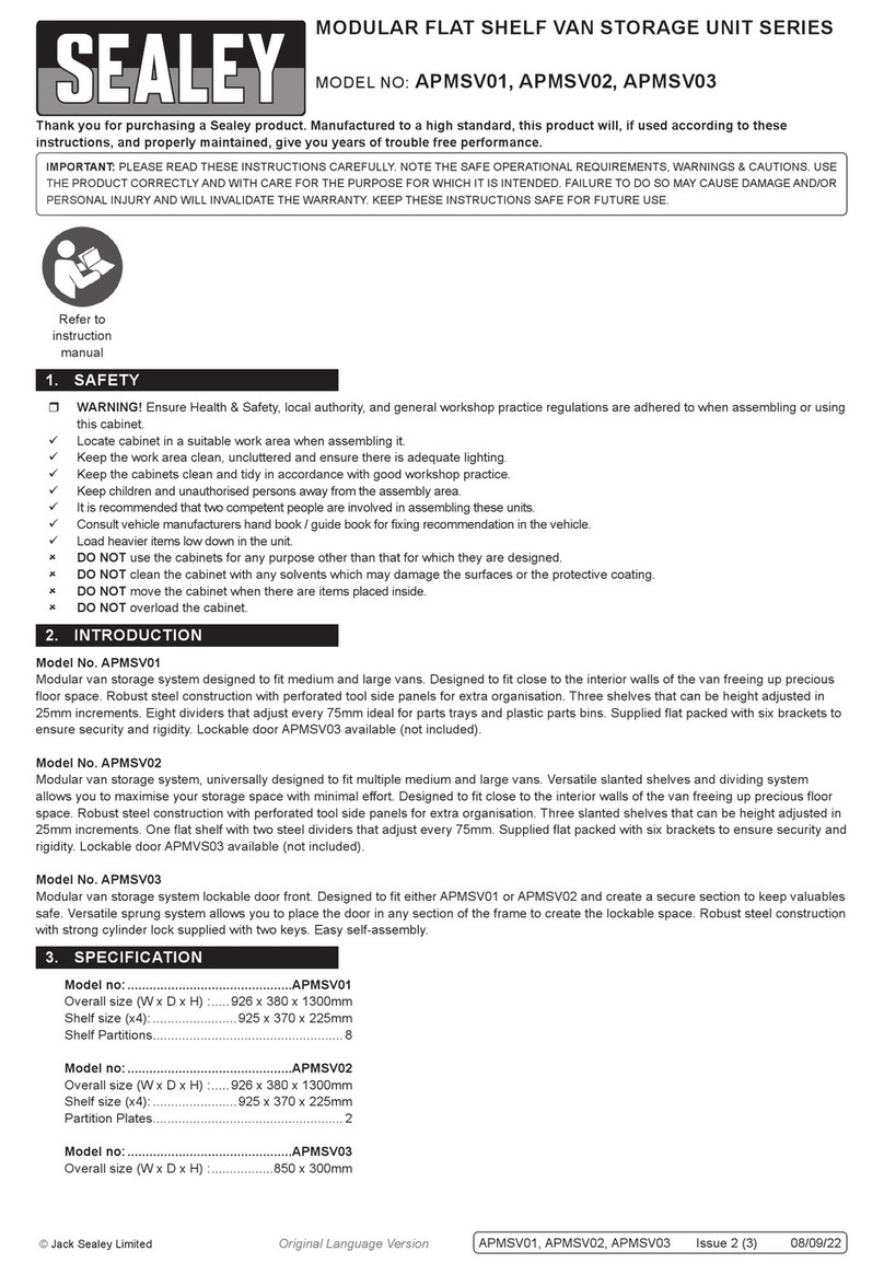 Sealey APMSV01 quick start guide