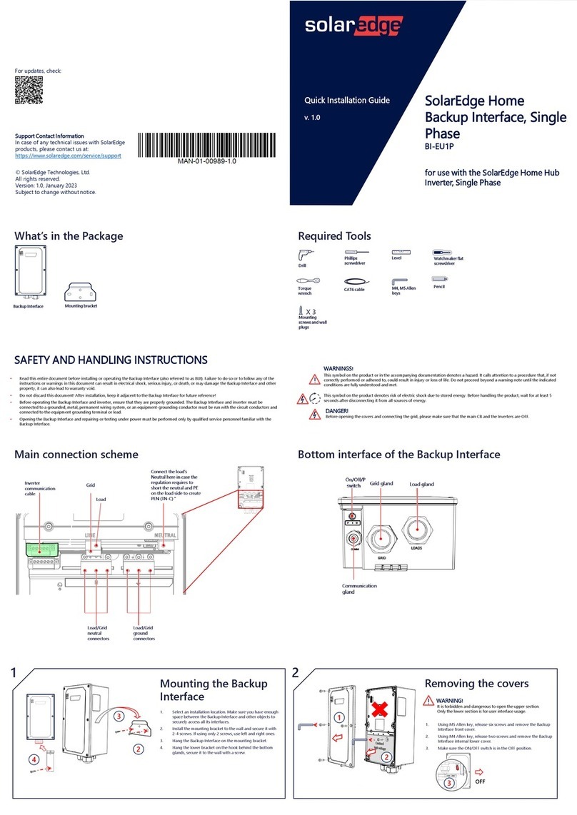 SolarEdge BI-EU1P User manual