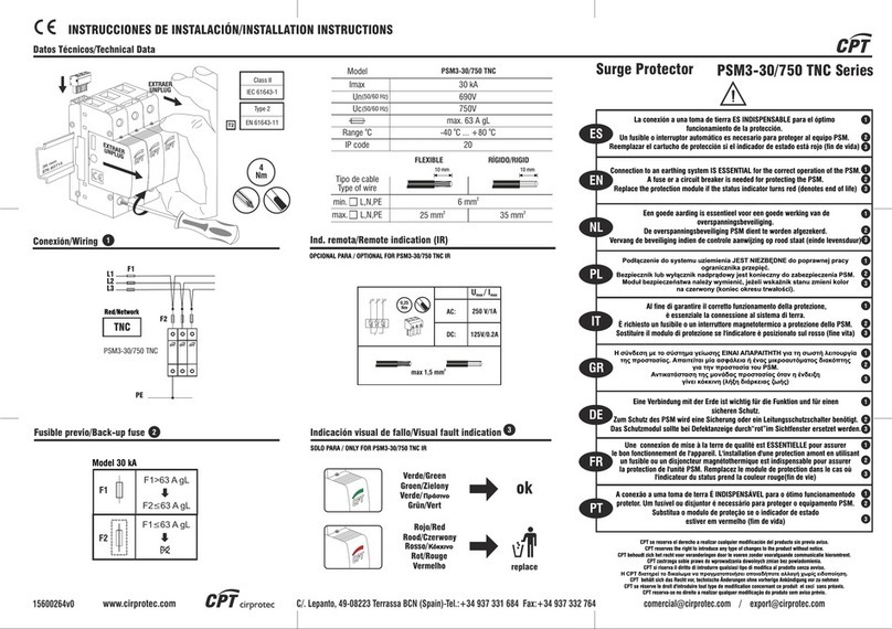 CPT PSM3-30/750 TNC Series installation instructions CPT PSM3-30/750 TNC Series installation instructions