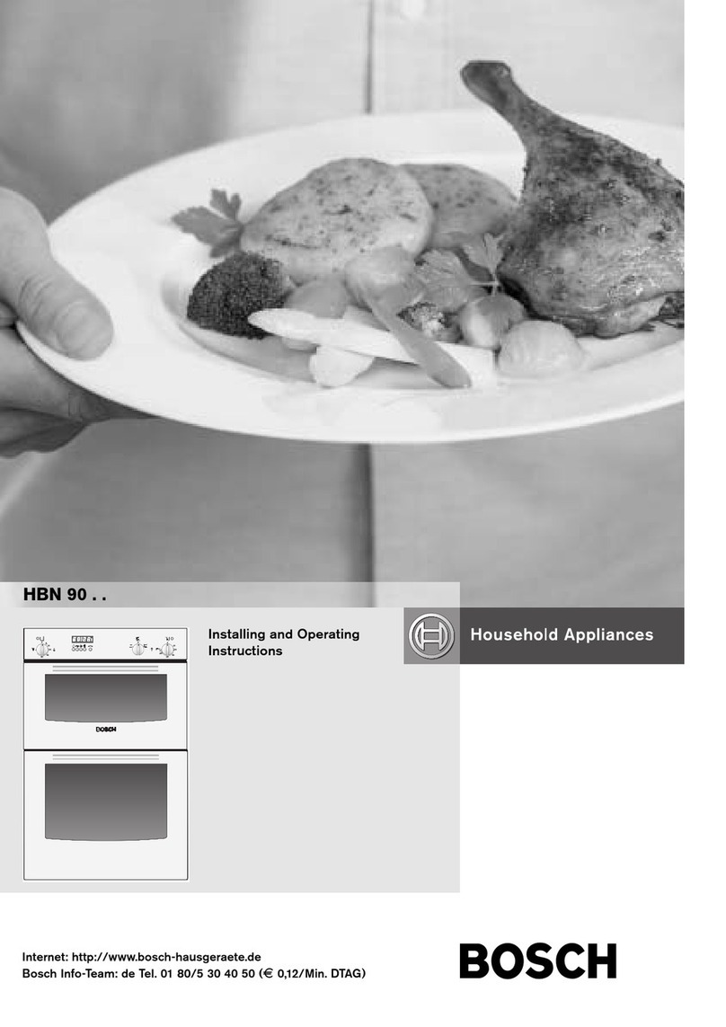 Bosch HBN 90 Series Installing and operating instructions Bosch HBN 90 Series Installing and operating instructions