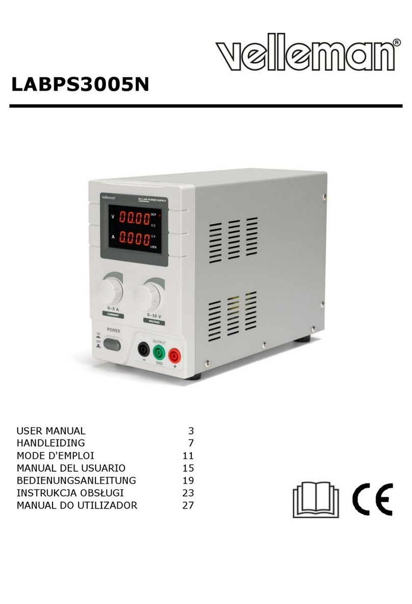 Velleman LABPS3005N user manual