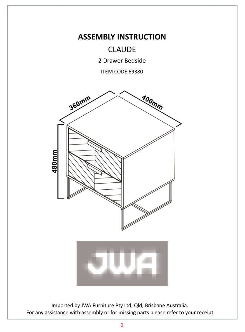 JWA CLAUDE 69380 User manual JWA CLAUDE 69380 User manual