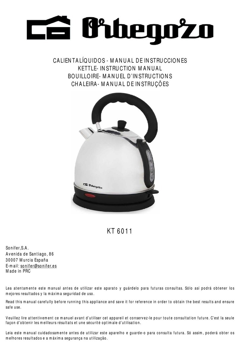 Orbegozo KT 6011 instruction manual