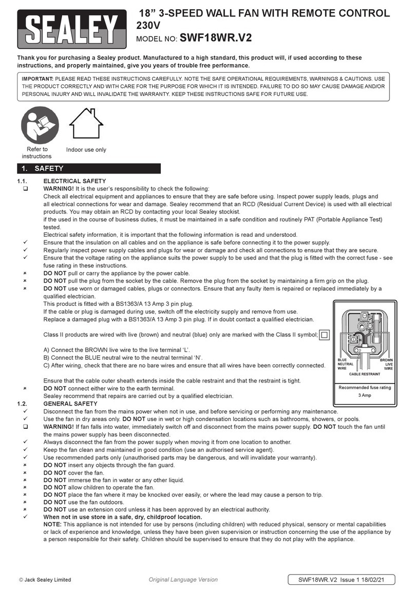 Sealey SWF18WR.V2 User manual