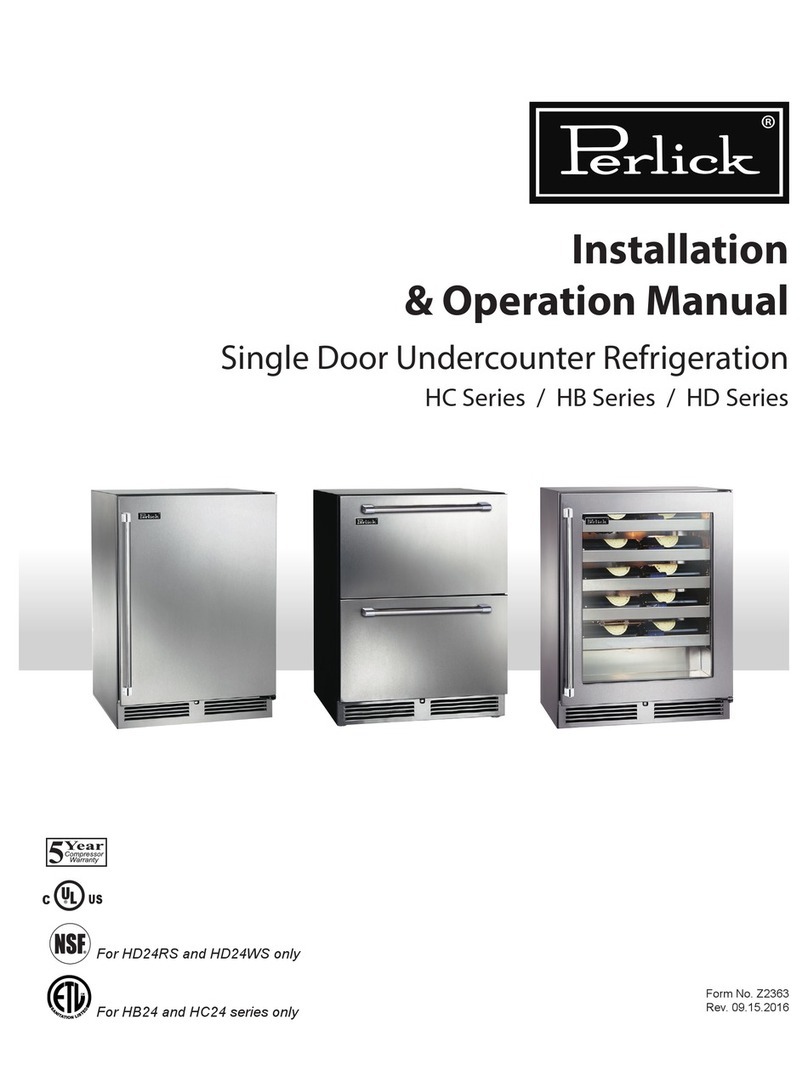 Perlick HB24 Series User manual