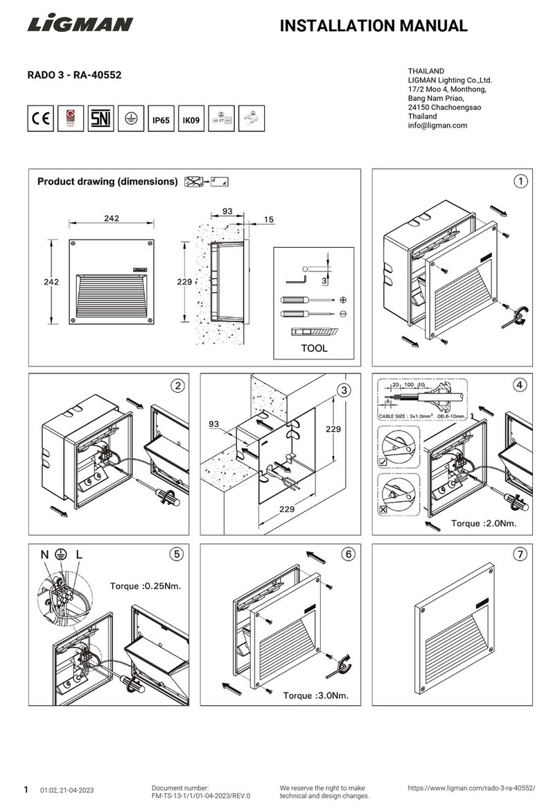 LIGMAN RADO 3 installation manual