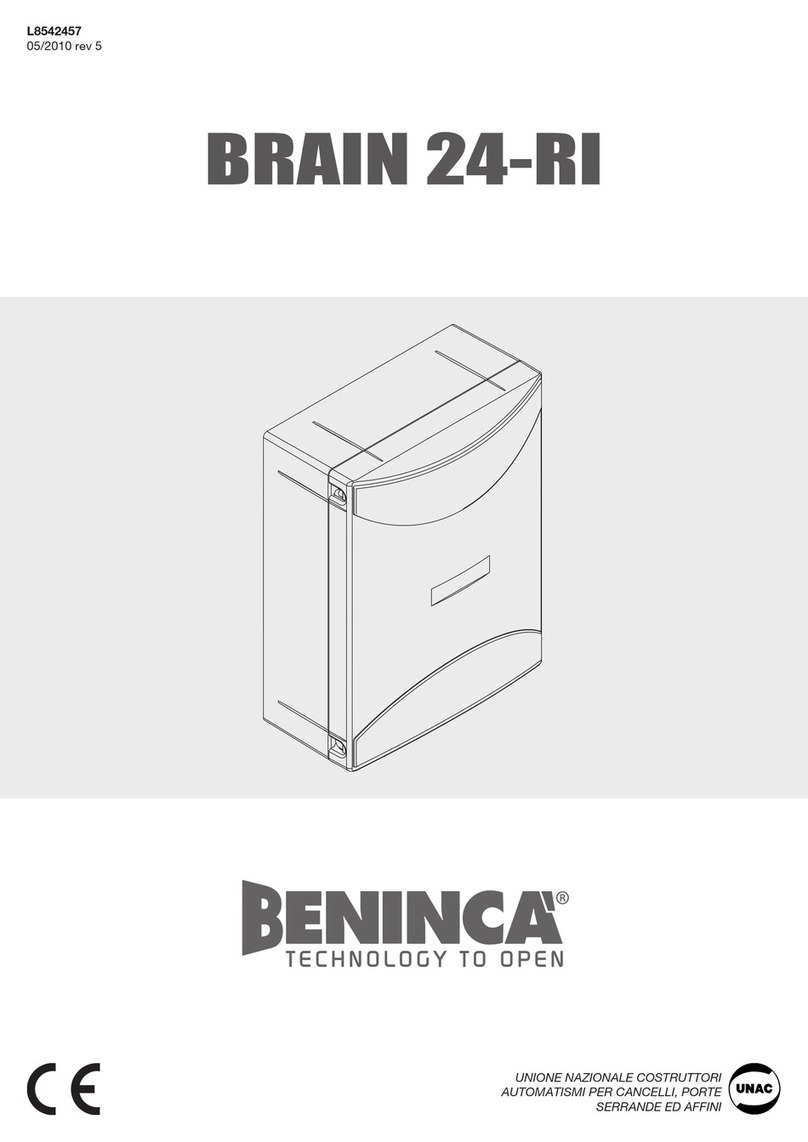 Beninca BRAIN 24-RI manual Beninca BRAIN 24-RI manual