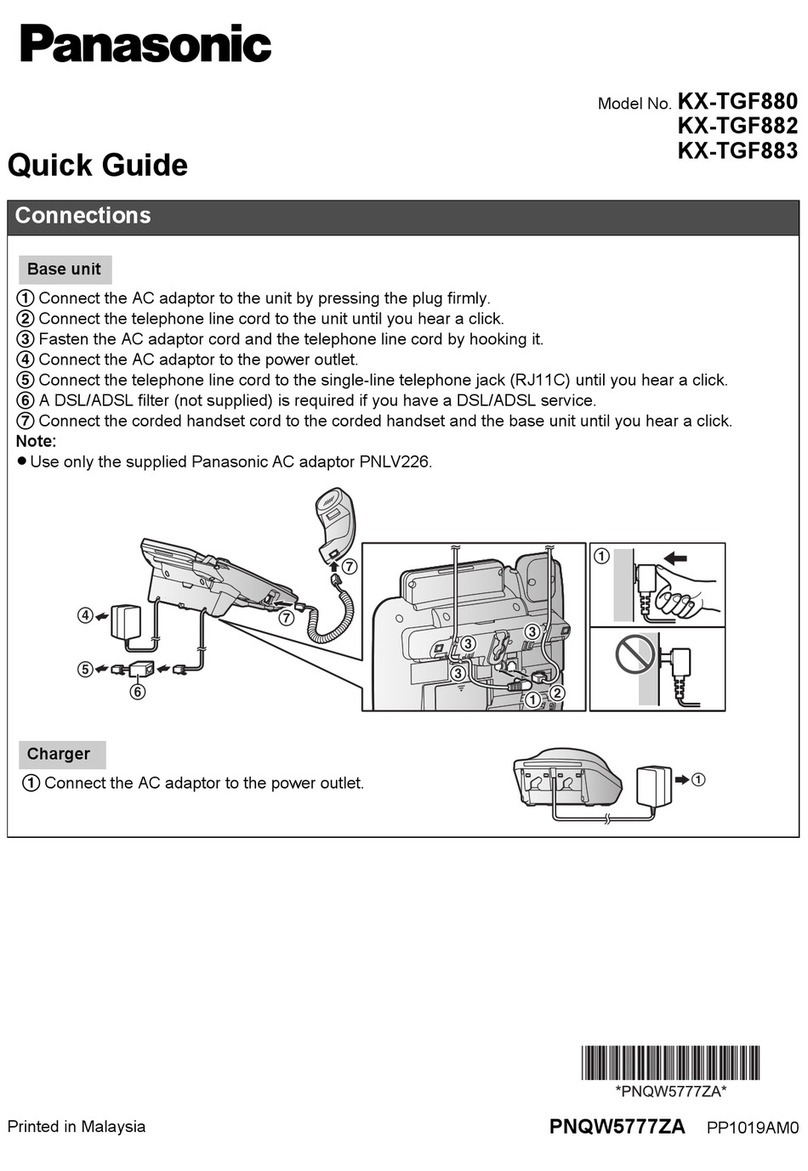 Panasonic KX-TGF882 User manual