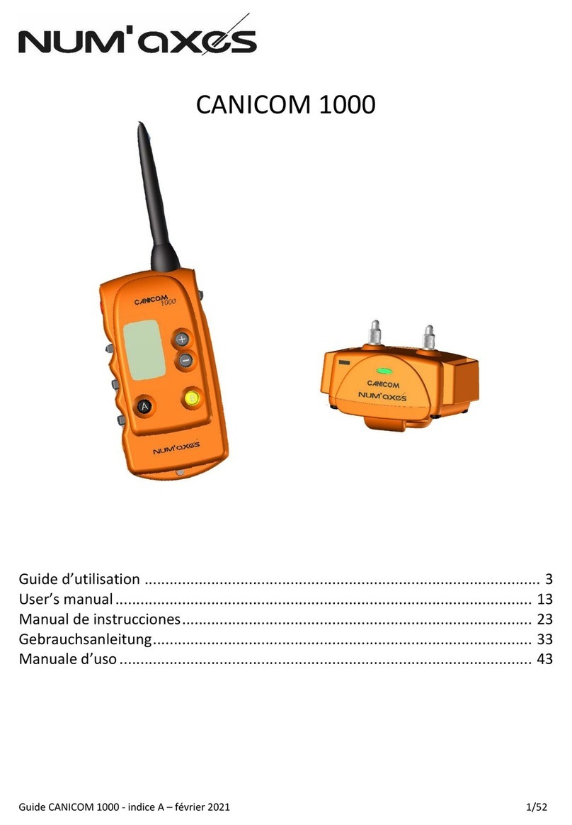 Num'axes Canicom 1000 User manual