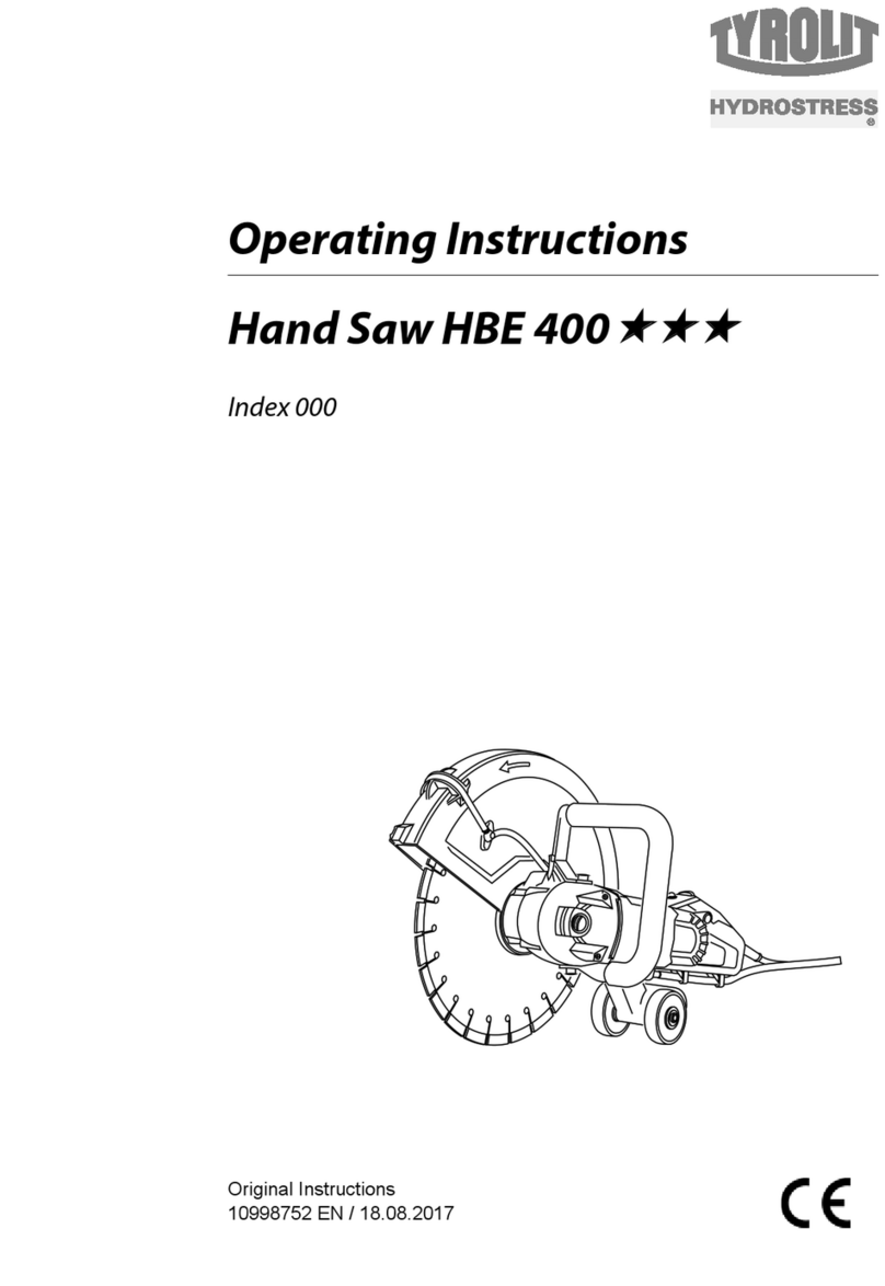 TYROLIT Hydrostress HBE 400 User manual