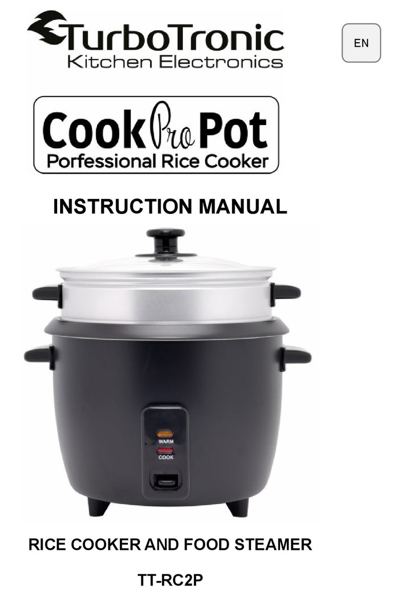 TurboTronic Cook Pro Pot TT-RC2P instruction manual
