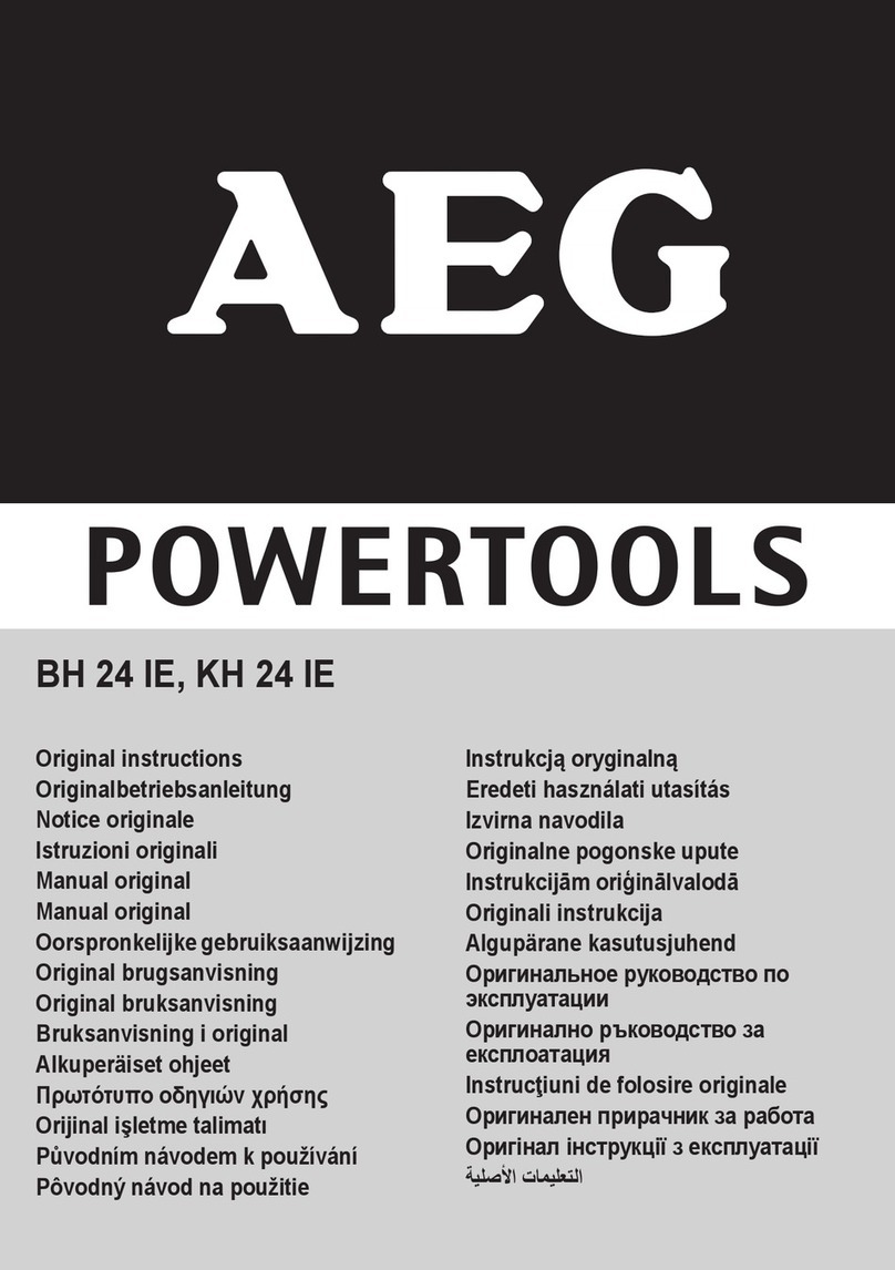 AEG BH 24 IE User manual