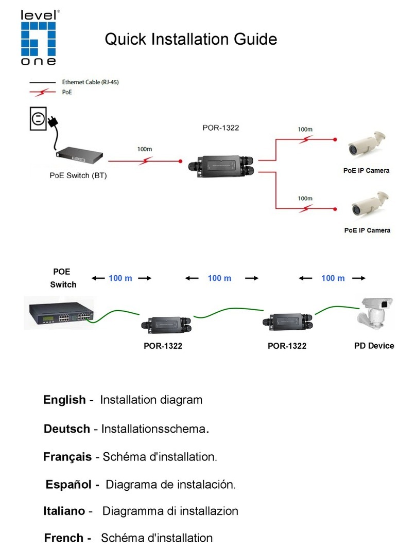 LevelOne POR-1322 User manual