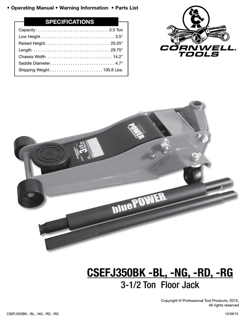Cornwell Tools CSEFJ350BK-BL operating manual