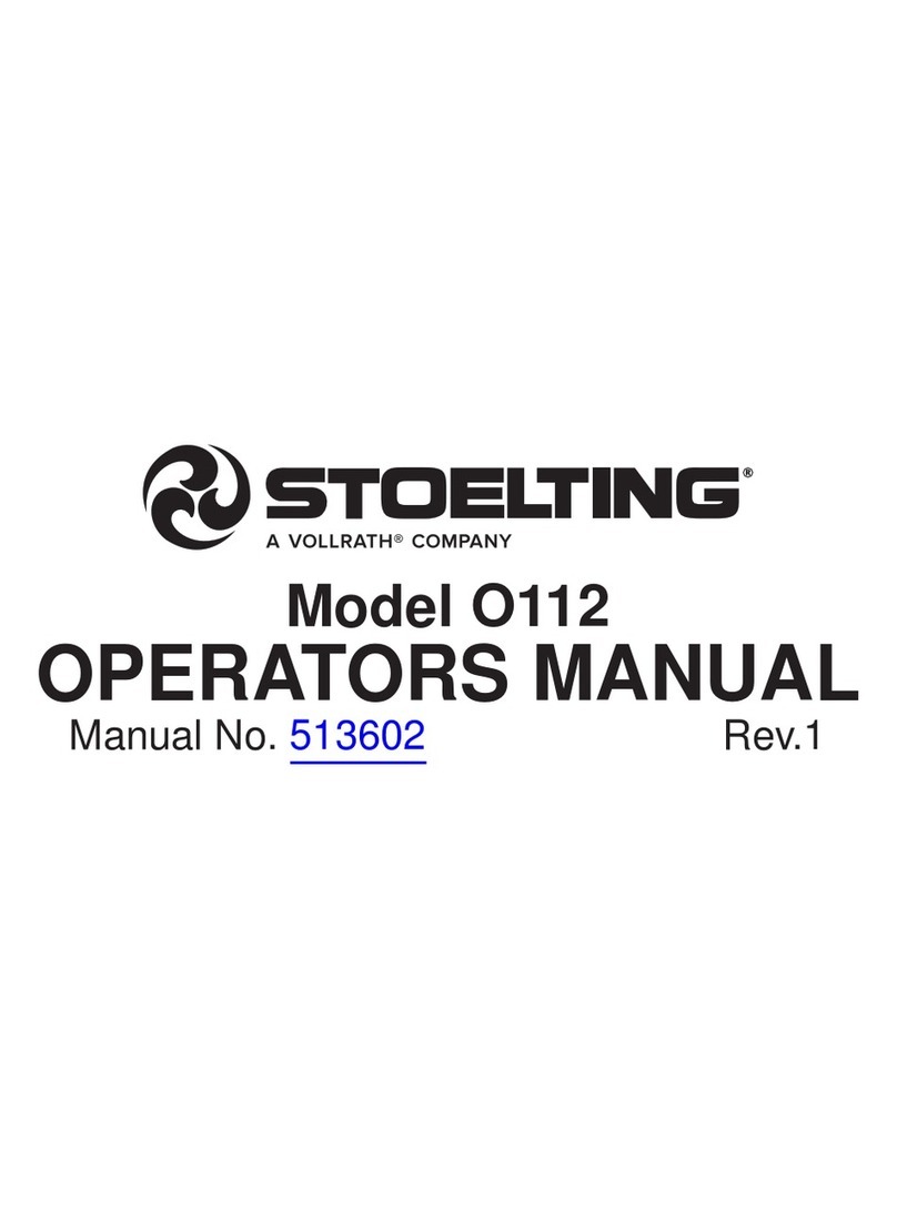 Vollrath STOELTING O112 Operator's manual
