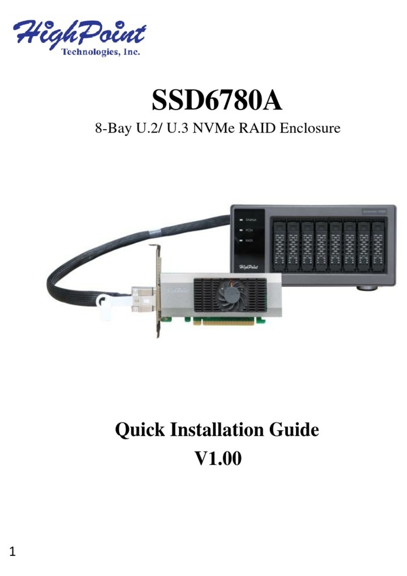 HighPoint SSD6780A User manual