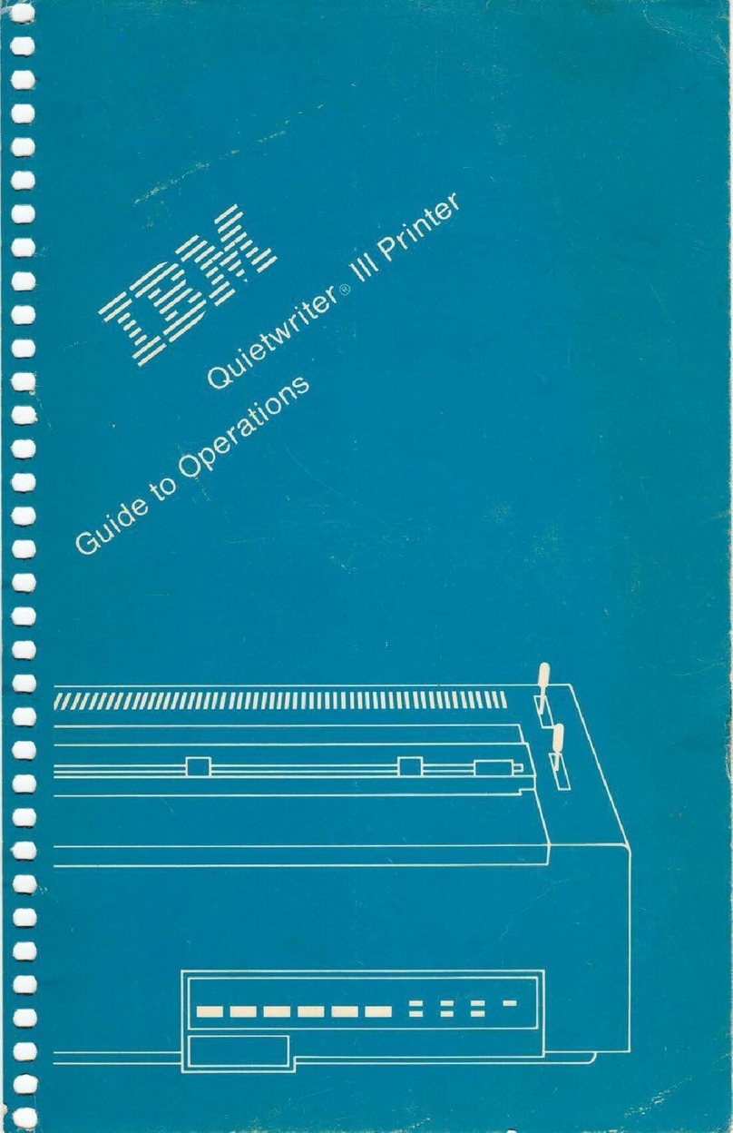 IBM Quietwriter III 5202 User manual