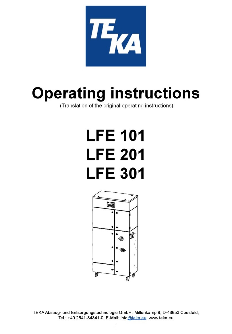 Teka LFE 101 operating instructions