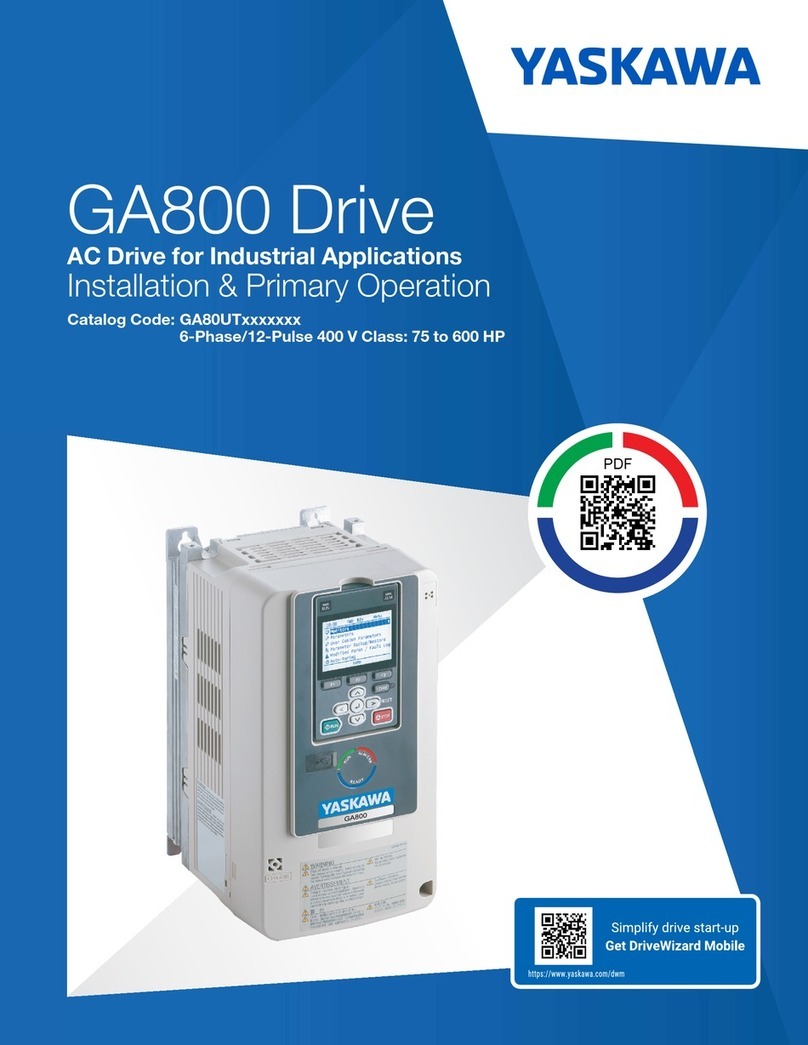 YASKAWA T103 Installation & Primary Operation