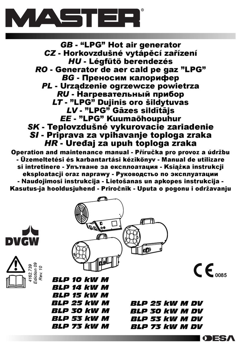 Master LP 10 kW M Operation and maintenance manual