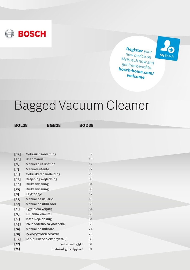 Bosch BGB38 user manual