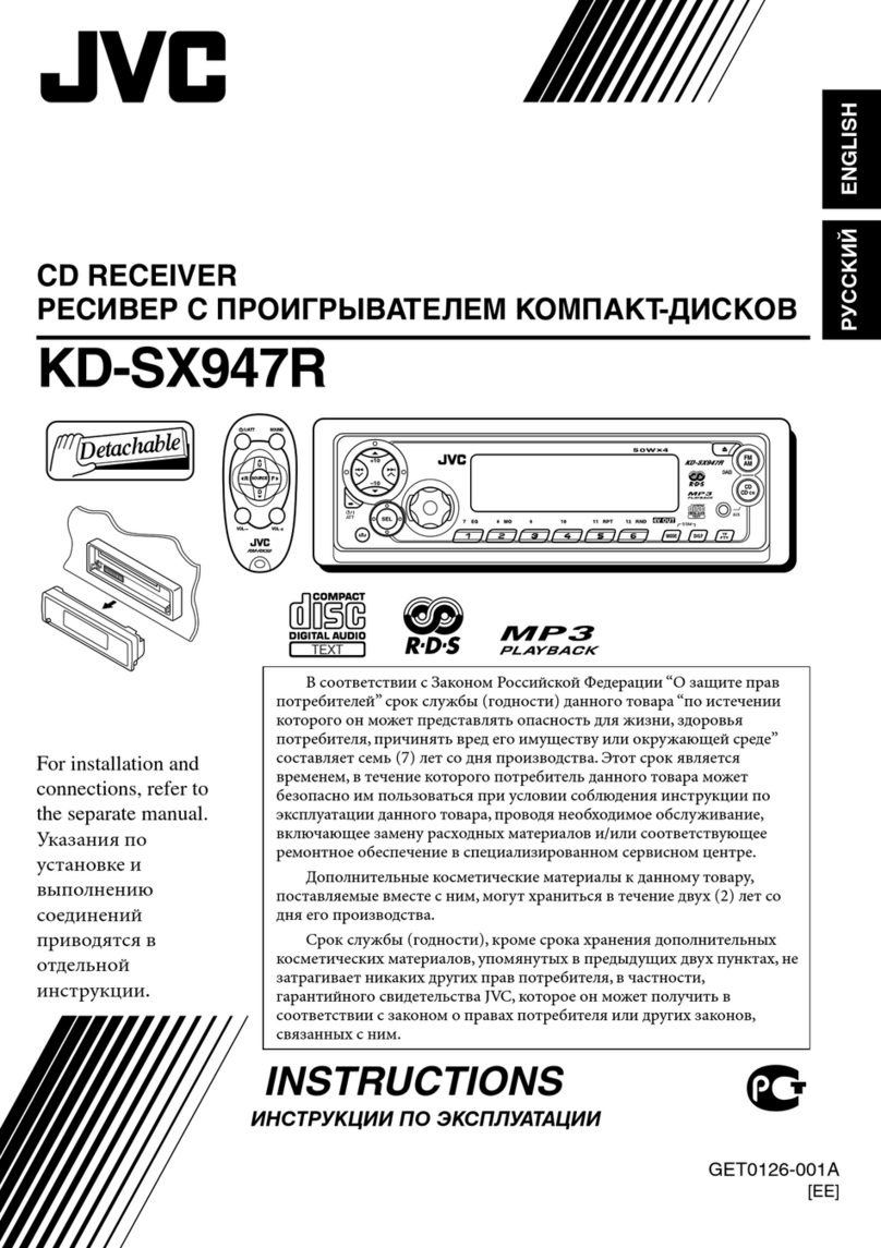 JVC KD-SX947R User manual